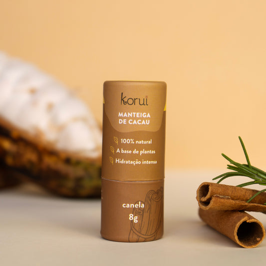 Manteiga de cacau balm labial hidratante - Canela