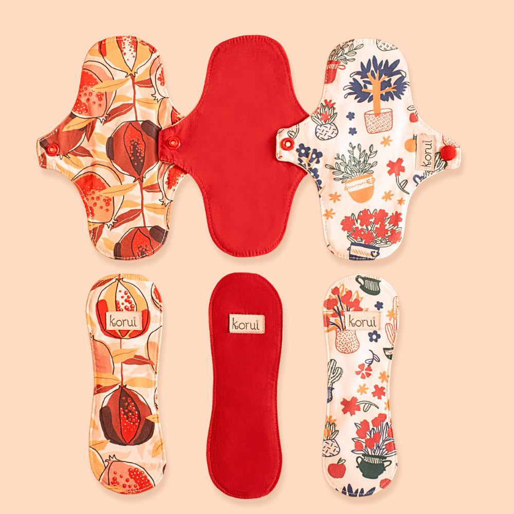 Kit Protetores Diários de Calcinha - Dia a Dia (3 com abas + 3 sem abas)