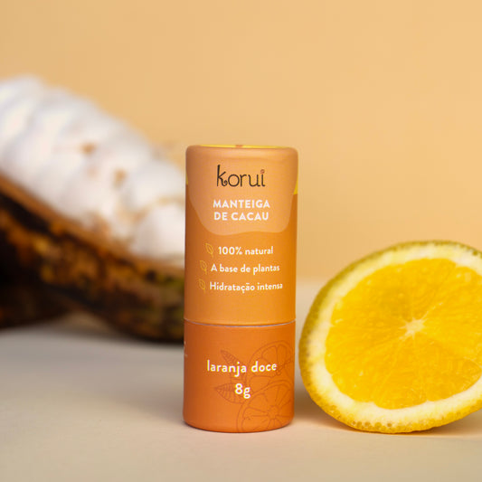 Manteiga de cacau balm labial hidratante - Laranja Doce