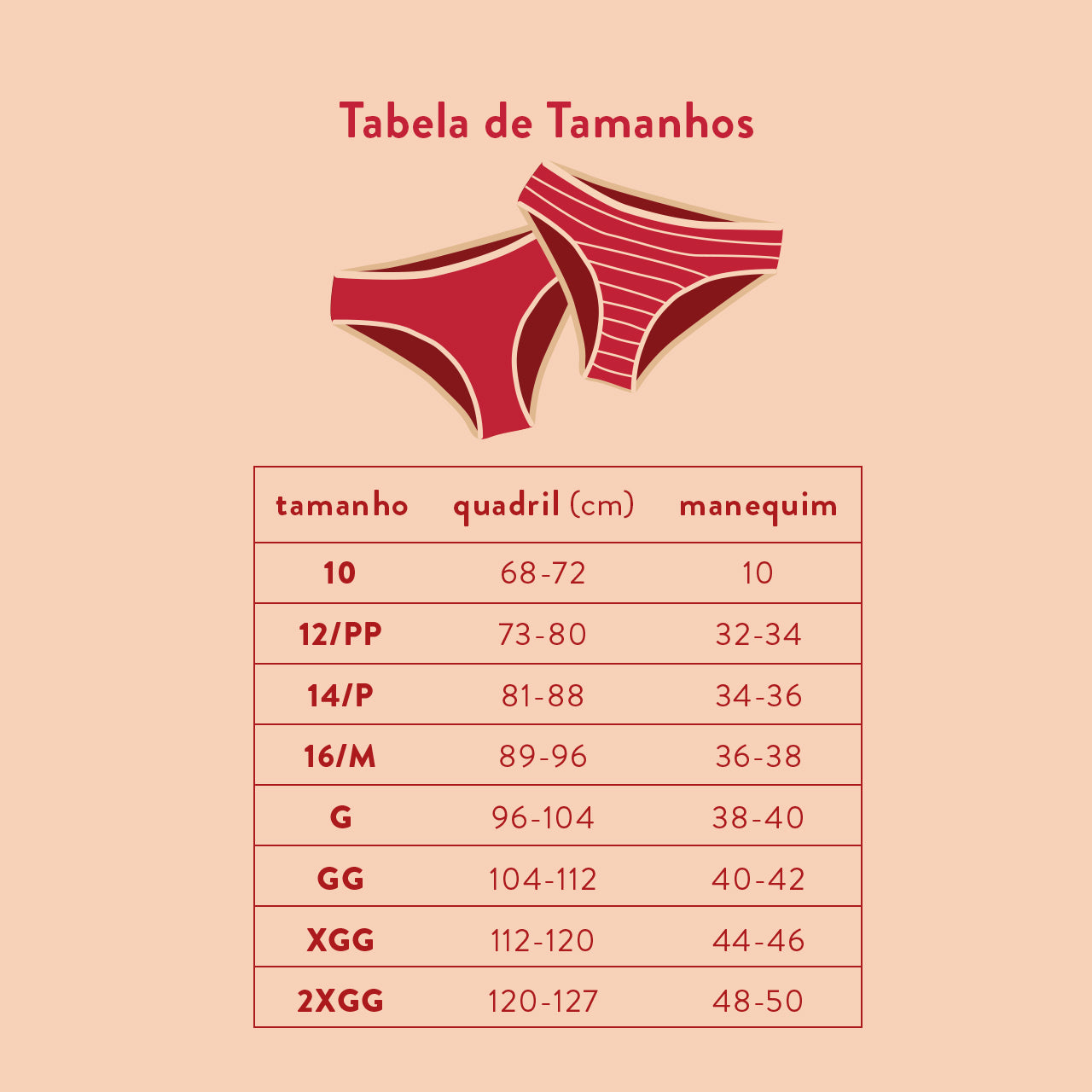 Calcinha Absorvente Básica - Rosa e Azul