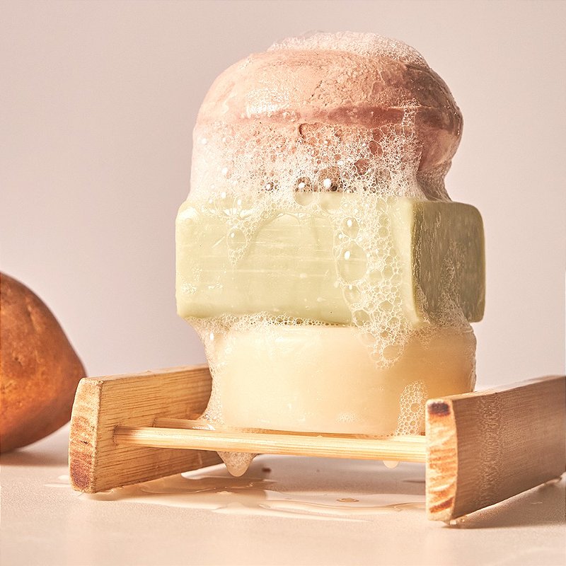 Saboneteira de bambu