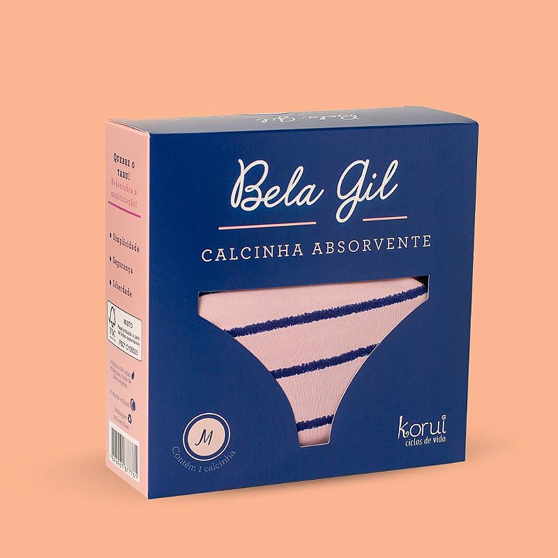 Calcinha Absorvente Bela Gil - Rosa e Azul