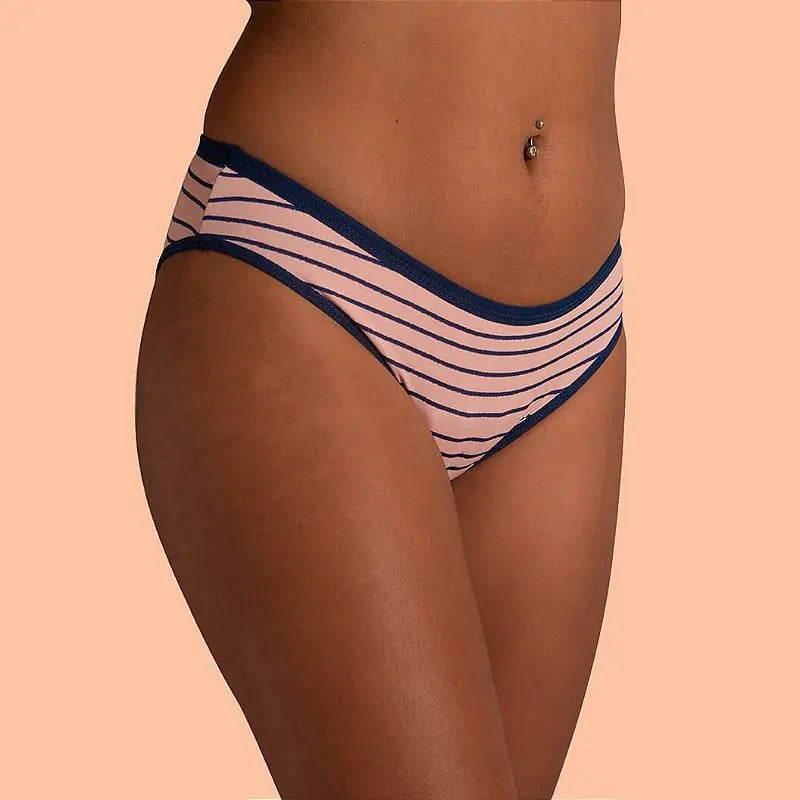 Calcinha Absorvente Básica - Rosa e Azul Korui