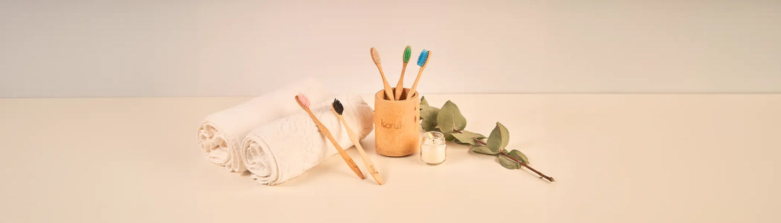 escova de dentes de bambu korui acessórios