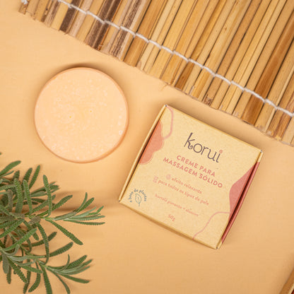 Creme para Massagem Natural Sólido