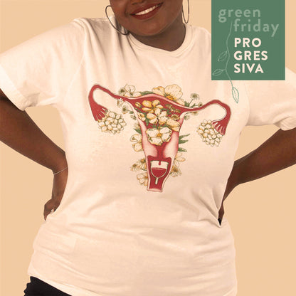 Camiseta Korui  - Útero Florido