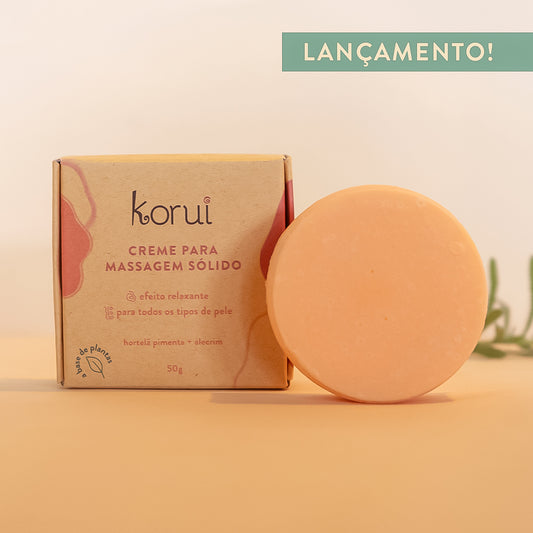 Creme para Massagem Natural Sólido