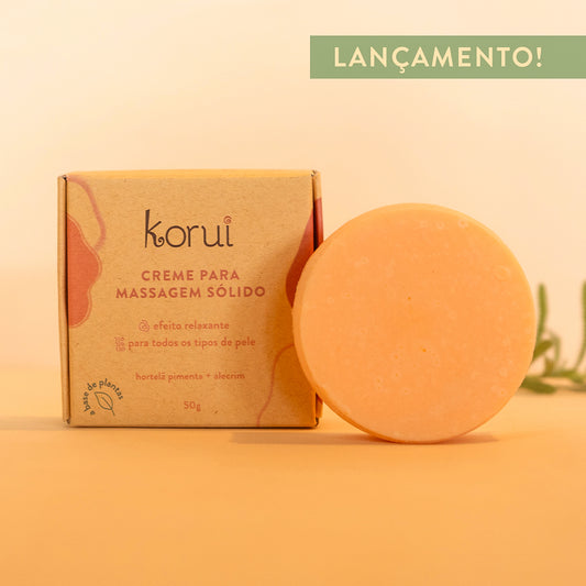 Creme para Massagem Natural Sólido
