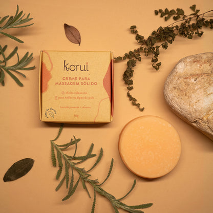 Creme para Massagem Natural Sólido