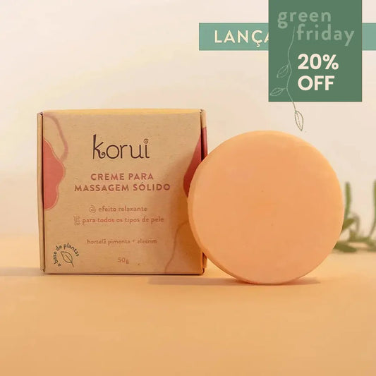 Creme para Massagem Natural Sólido Korui