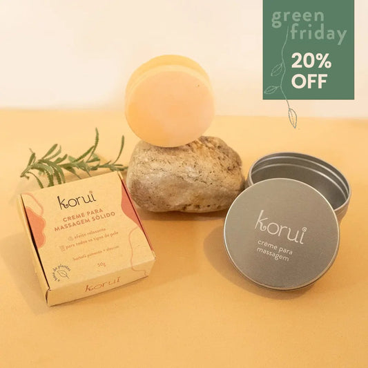 Kit Creme para Massagem + Latinha Korui