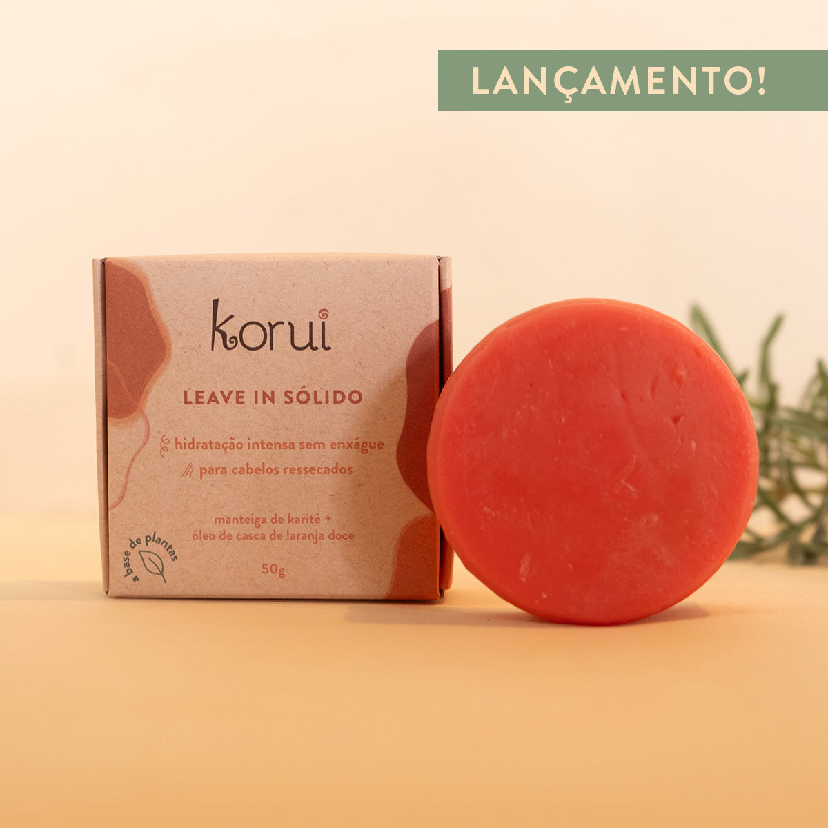 Leave in Modelador Natural Sem Enxágue Sólido em Barra