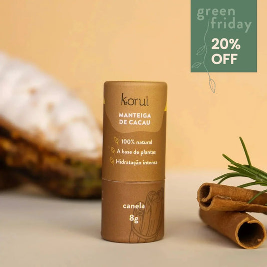 Manteiga de cacau balm labial hidratante - Canela Korui