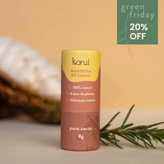Manteiga de cacau balm labial hidratante - Puro Cacau Korui