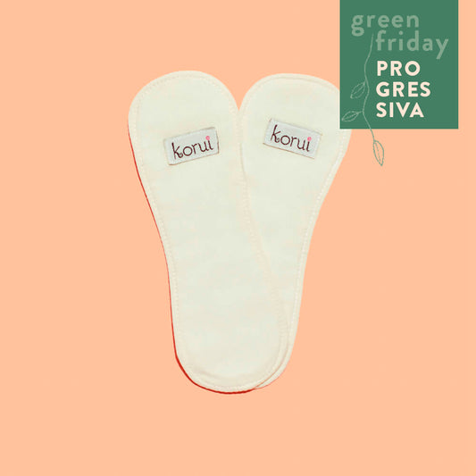 Protetor de Calcinha sem abas Korui - Areia (2 unidades)