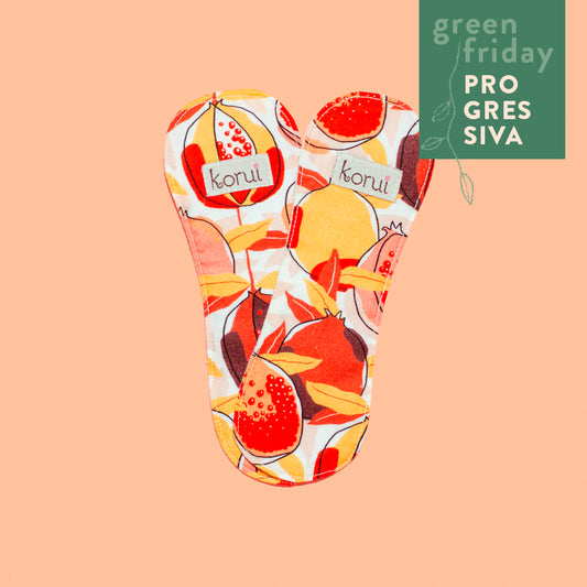 Protetor de Calcinha sem abas Korui - Romã (2 unidades)