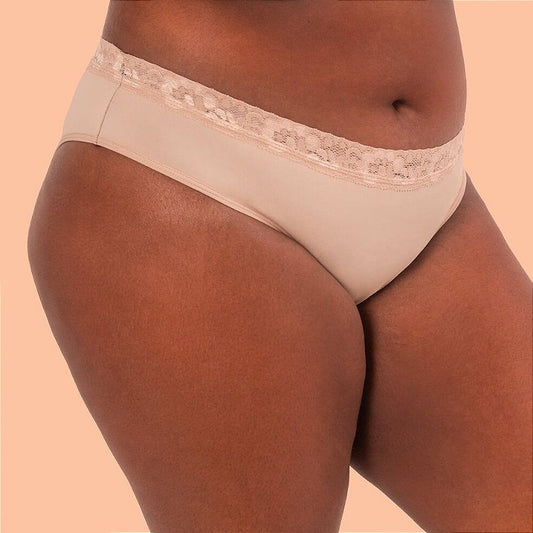 Calcinha Absorvente Renda - Canela